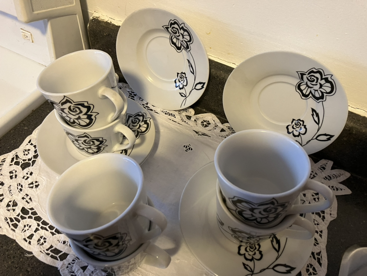6 Tea cups and 6 plates image indicator(4)