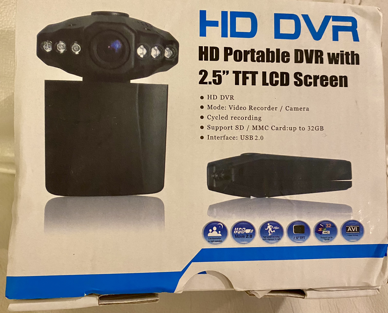 Brand new HD portable DVR dash cam