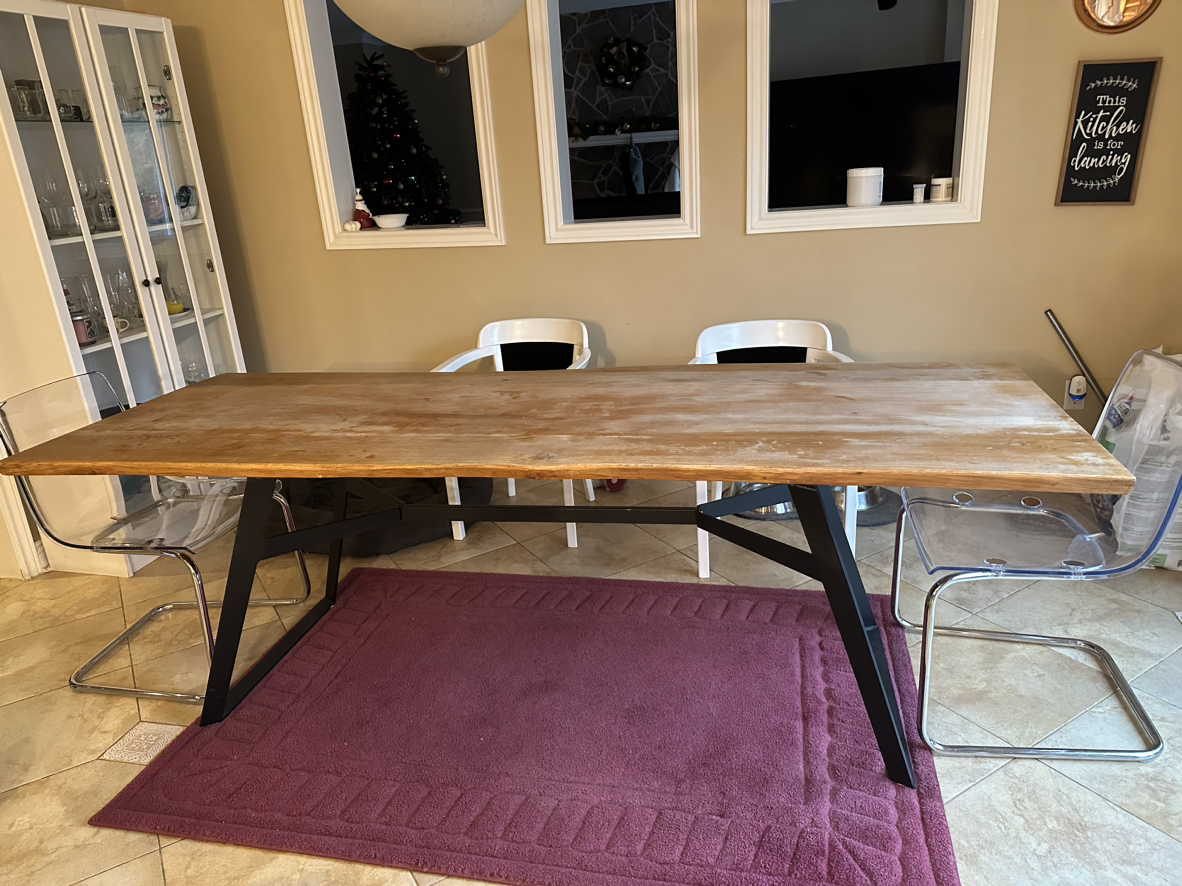 Structube live edge dining table