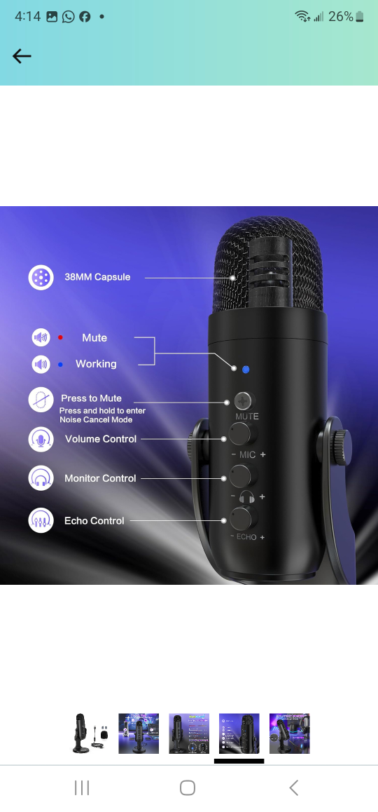 ZealSound USB Microphone - photo 3