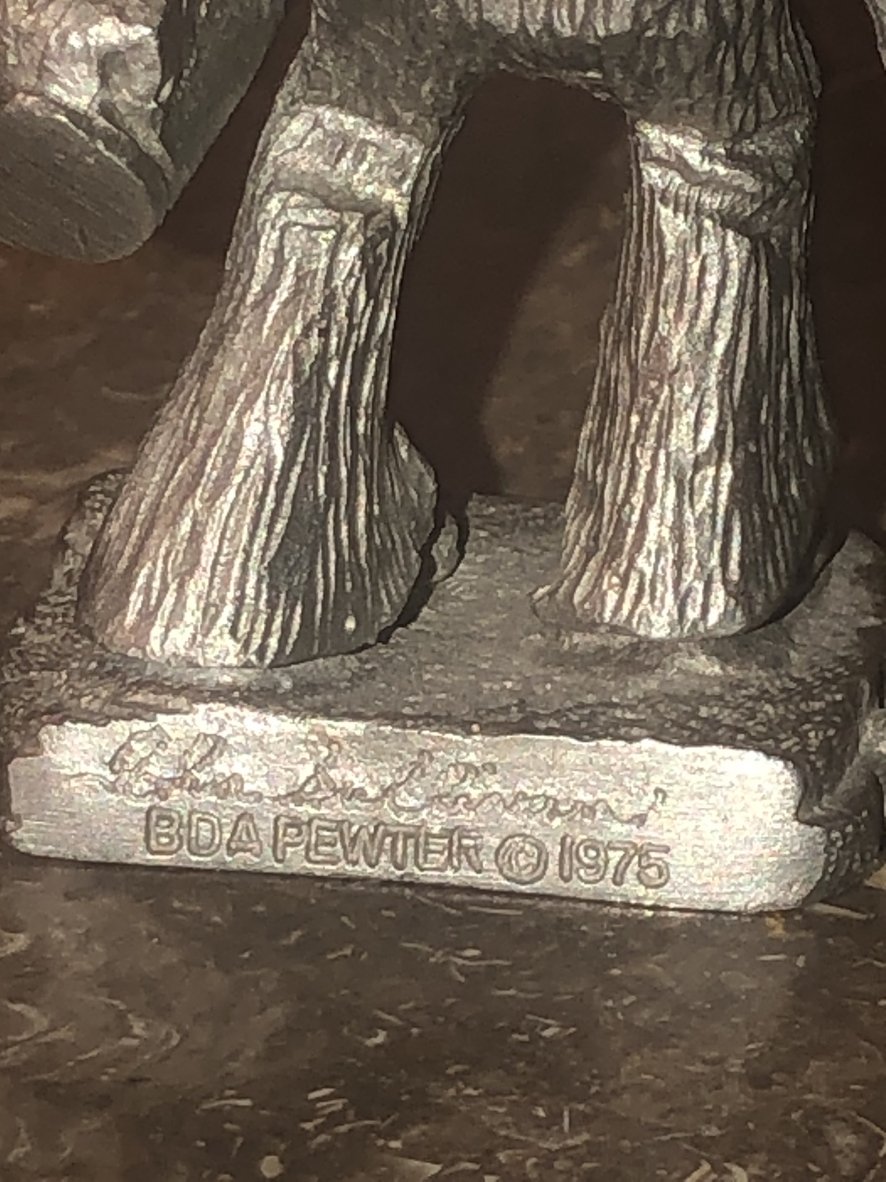 Collectible pewter figurine year 1975/golfer/firm price - photo 3