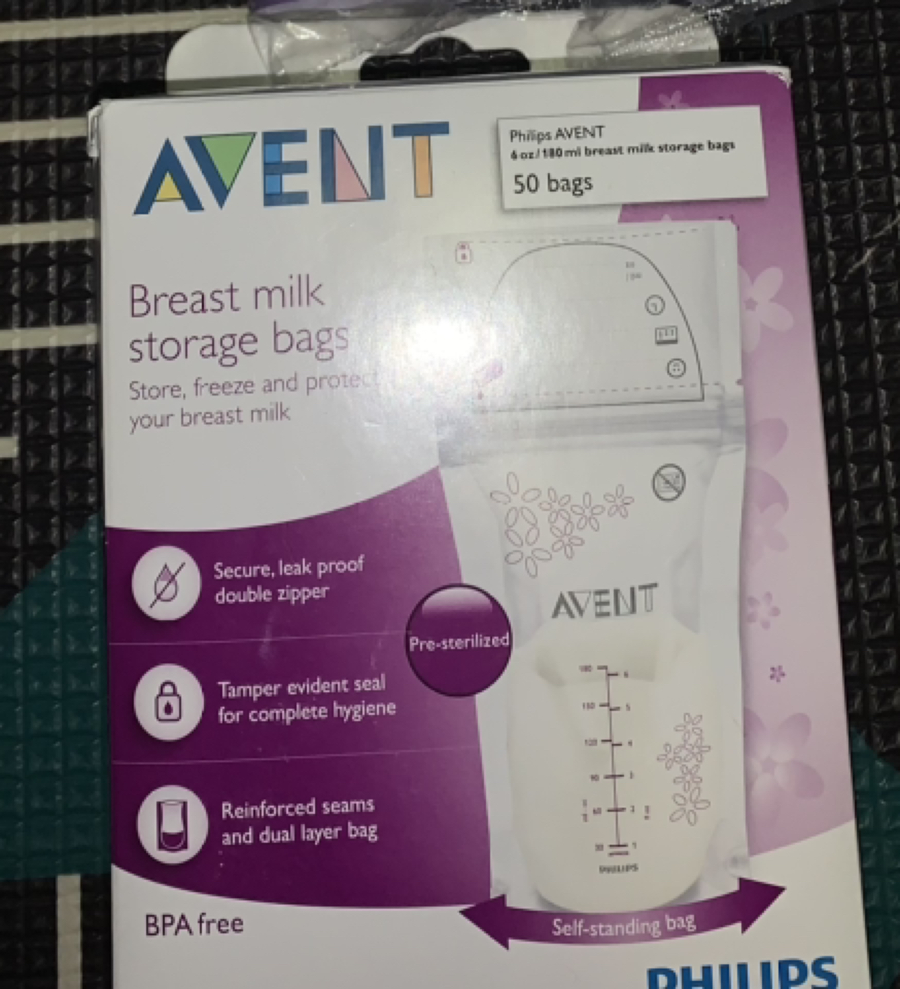 🥕New in box breast milk bags 50 pieces -Day 7 thumbnail