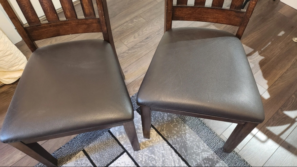 4 dining chairs, outdoor table and 4 chairs thumbnail