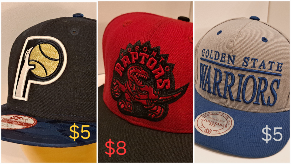 Lot: Baseball caps, all 4 for $15 thumbnail