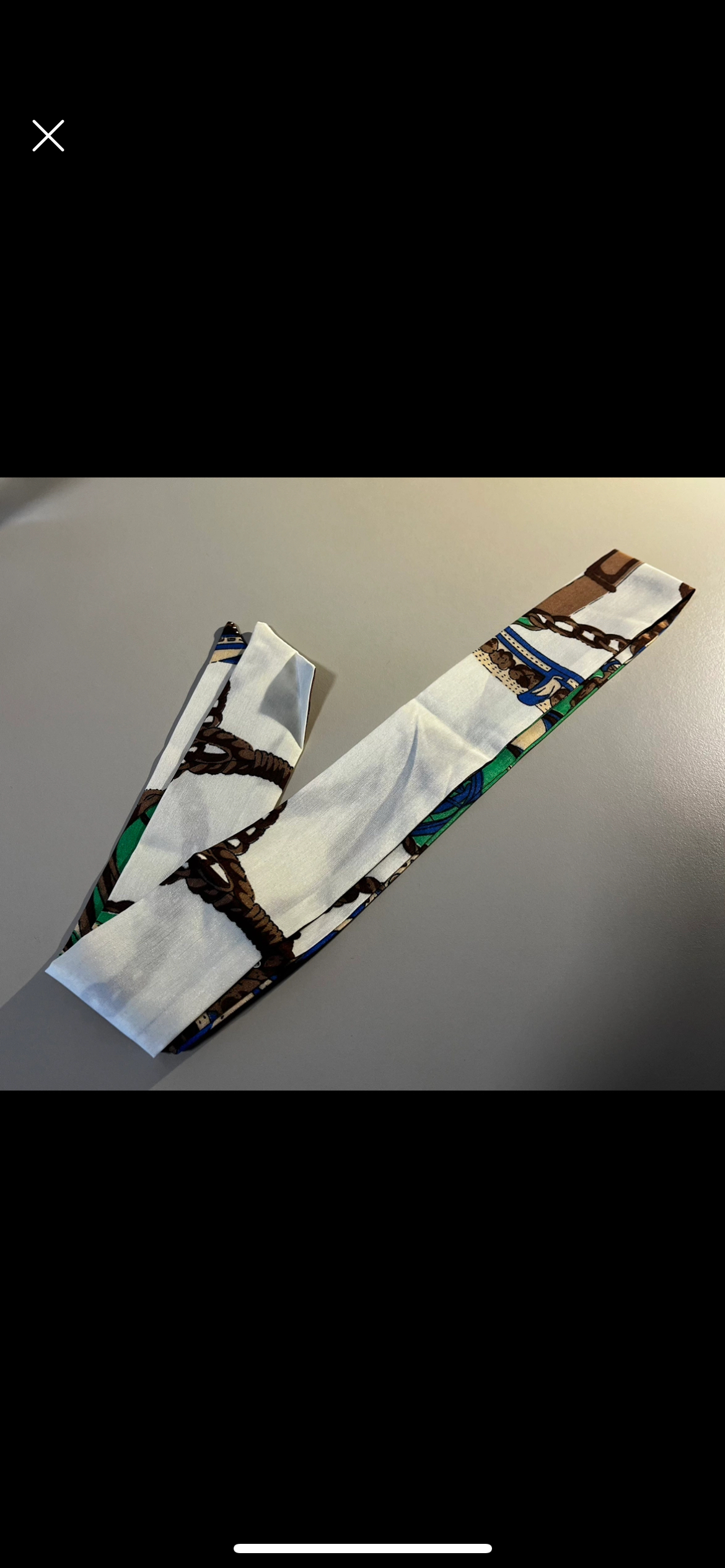 NEW 100% silk scarf / headband image indicator(2)