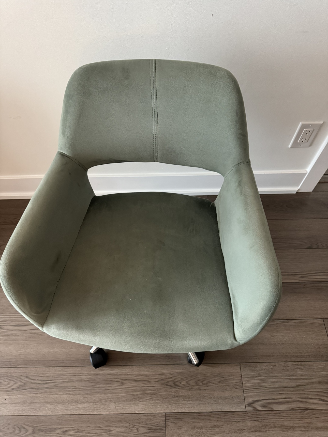 Office/task chair - green velvet - photo 2