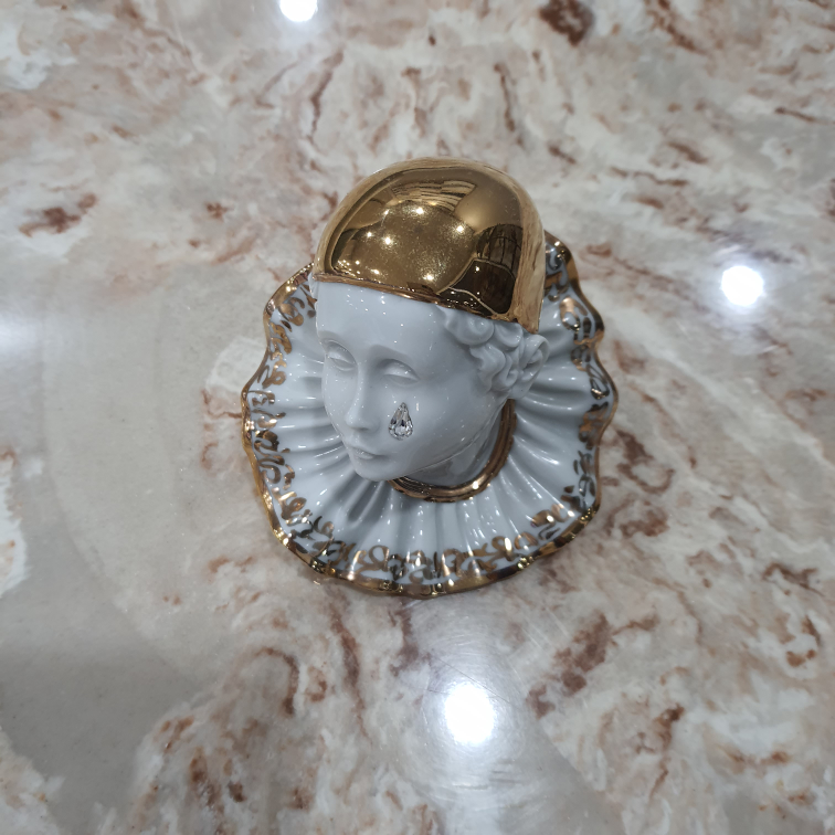 Harlequin Clown Swarovski Teardrop - photo 3