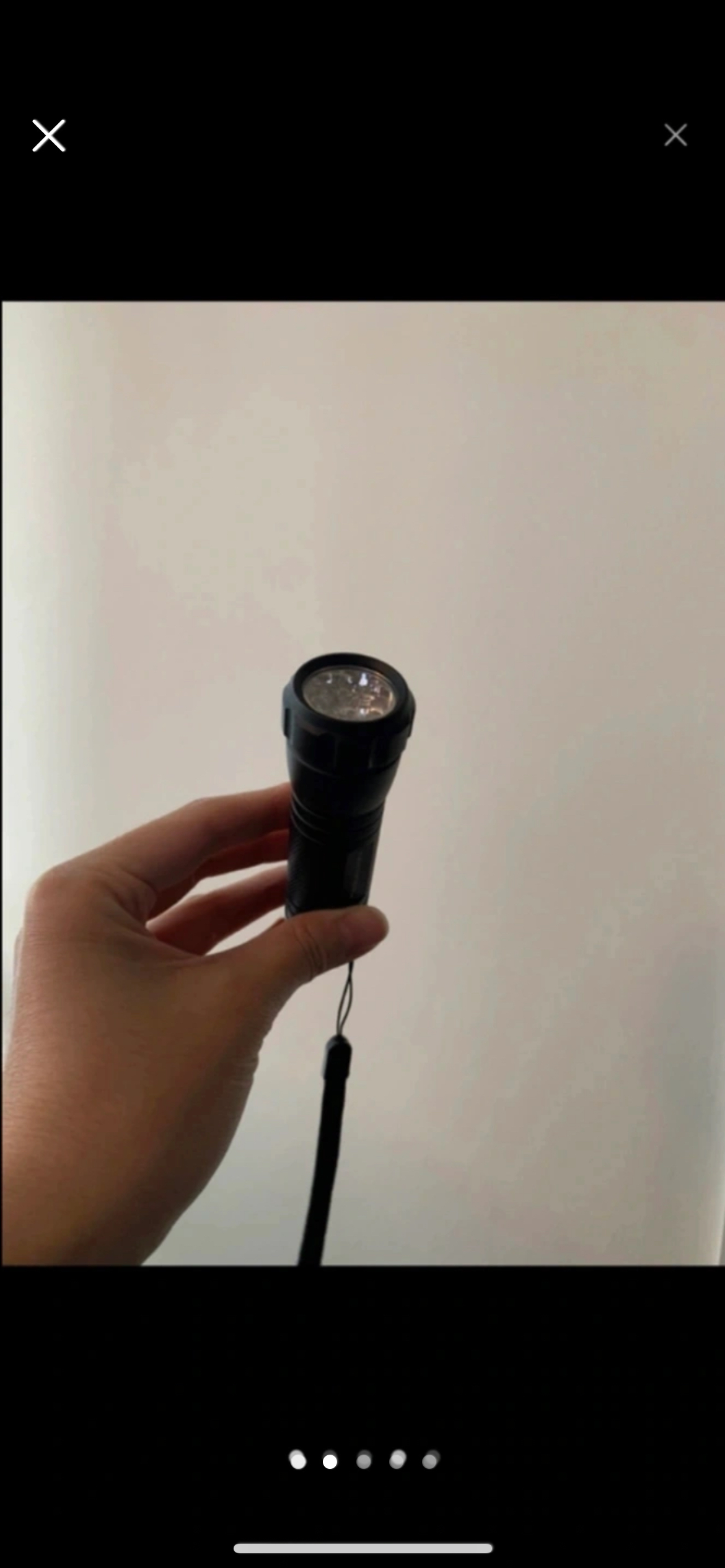 Brand new blue LED flash torch light small image indicator(2)