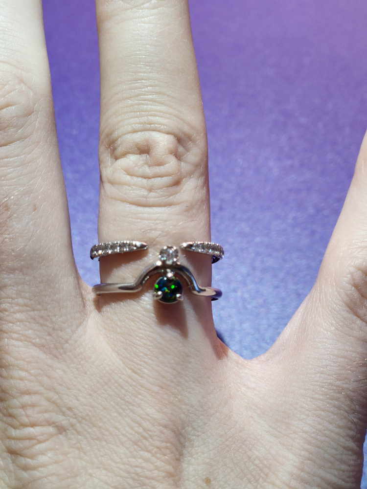 Black Fire Opal Ring image indicator(5)