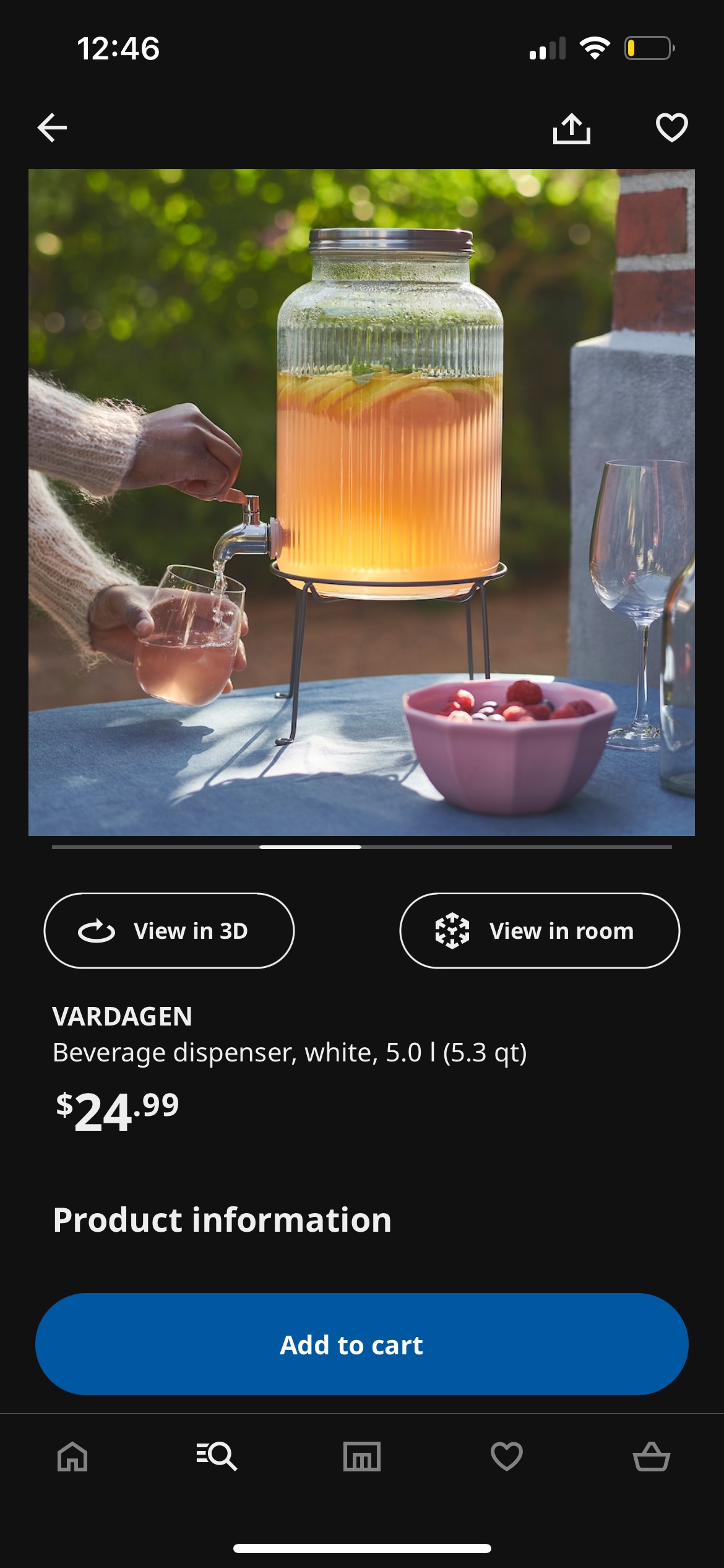 ikea beverage dispenser