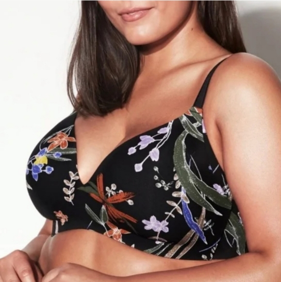 Knix WingWoman Contour Bra - Night Garden thumbnail