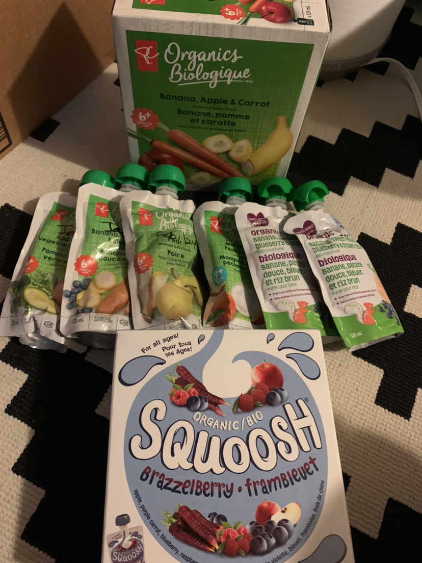 BABY FOOD FRUIT SQUEEZE (strained organic food) thumbnail