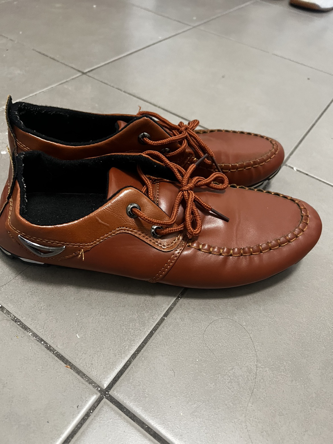 Faux leather party shoes