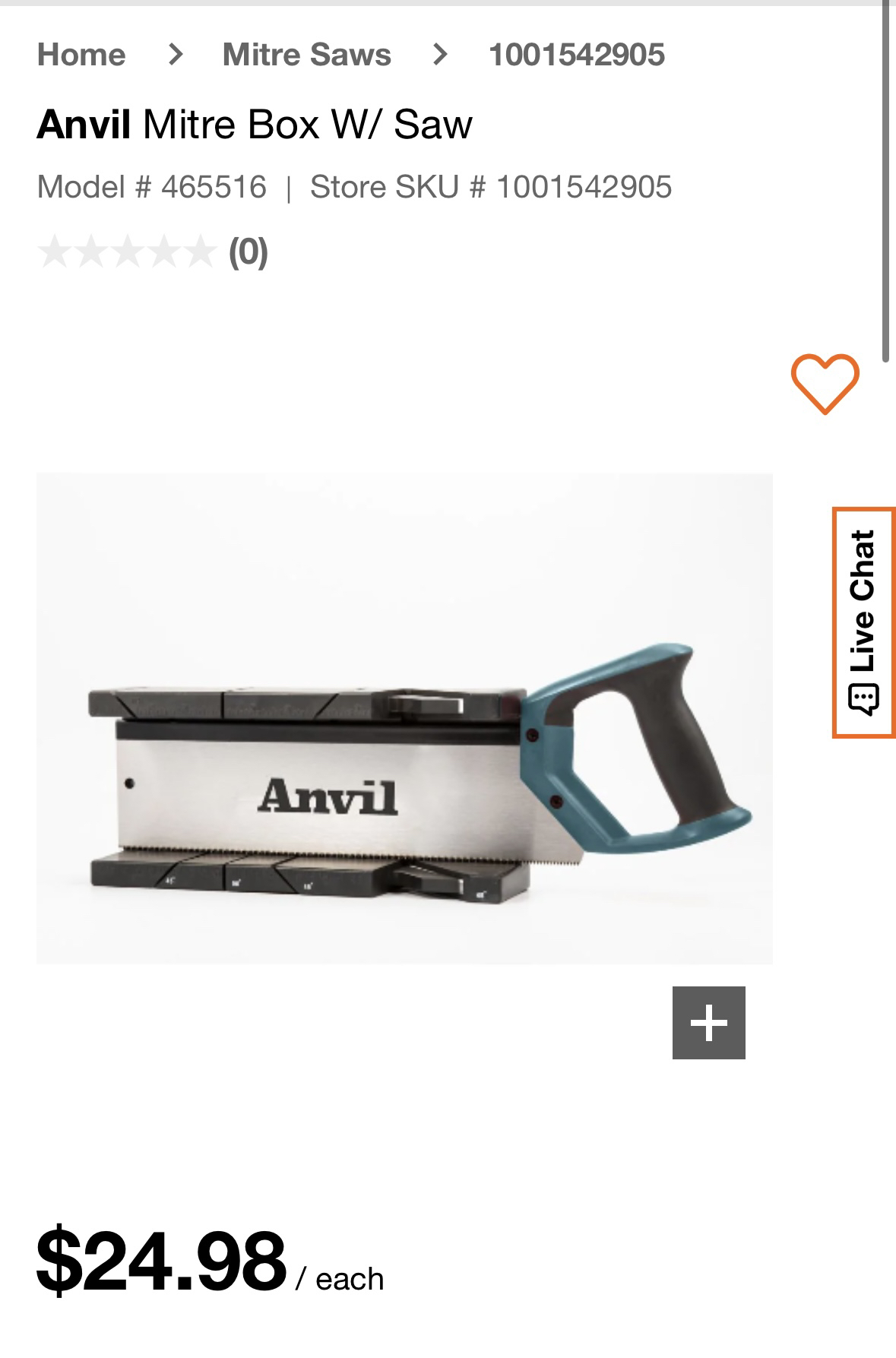 Mitre Box w/ Saw - photo 2
