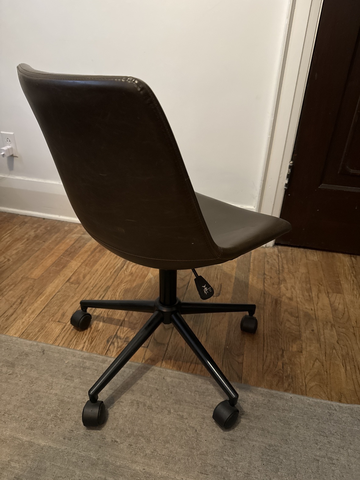 Ashley Office Swivel Desk Chair - Brown - photo 2