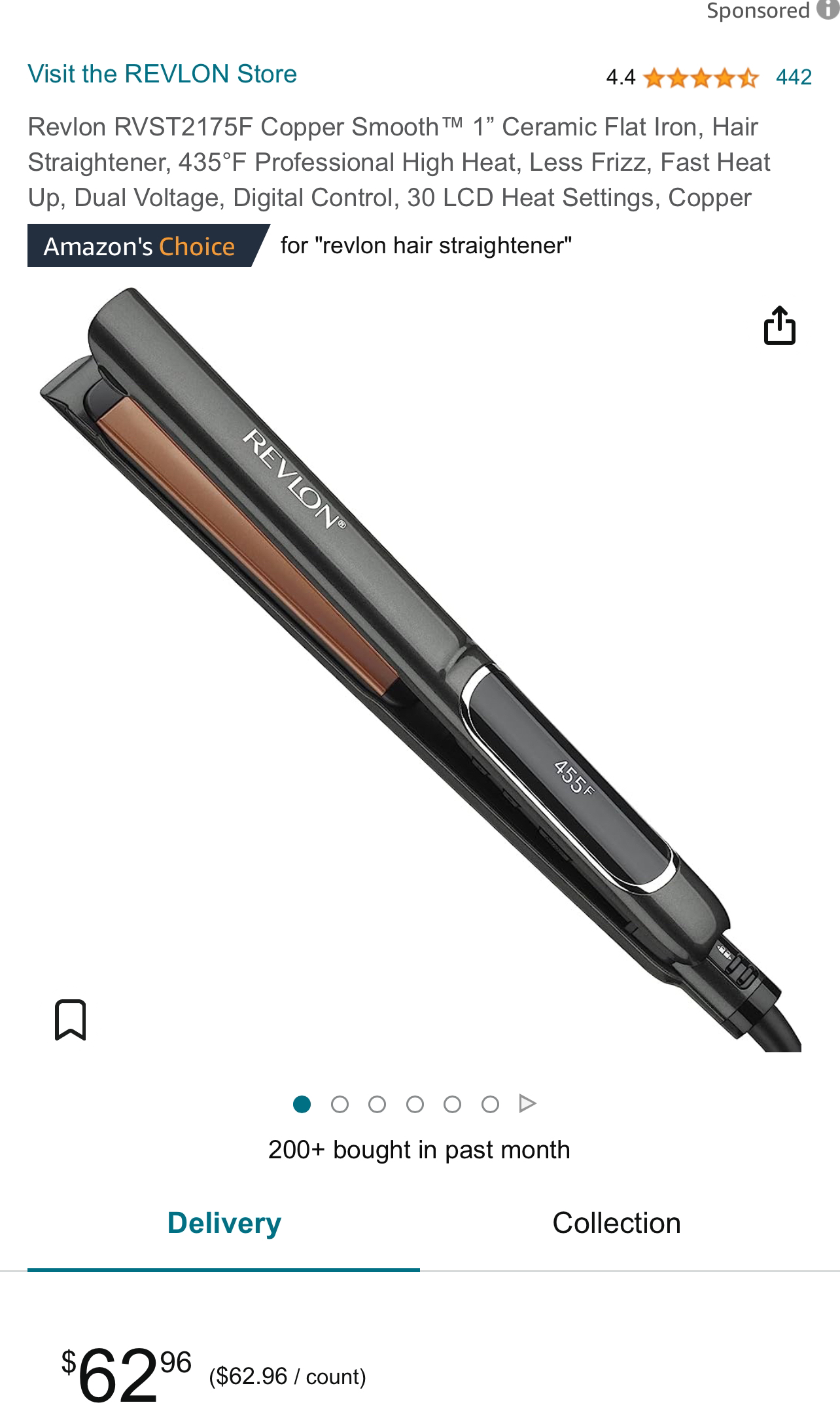 Revlon Hair Straightener- Like new!