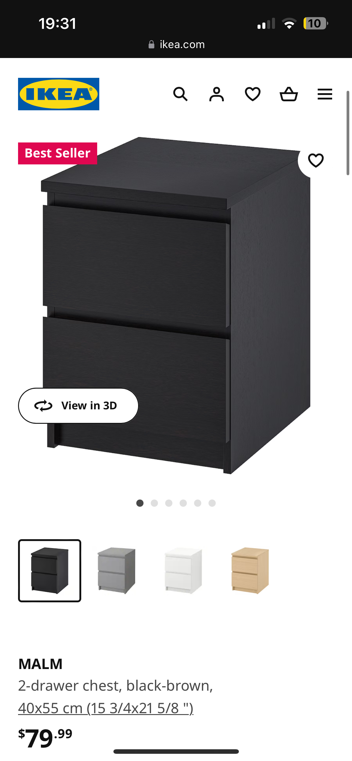 IKEA 2-drawer chest 10/10 (Retail $79+taxes) - photo 3