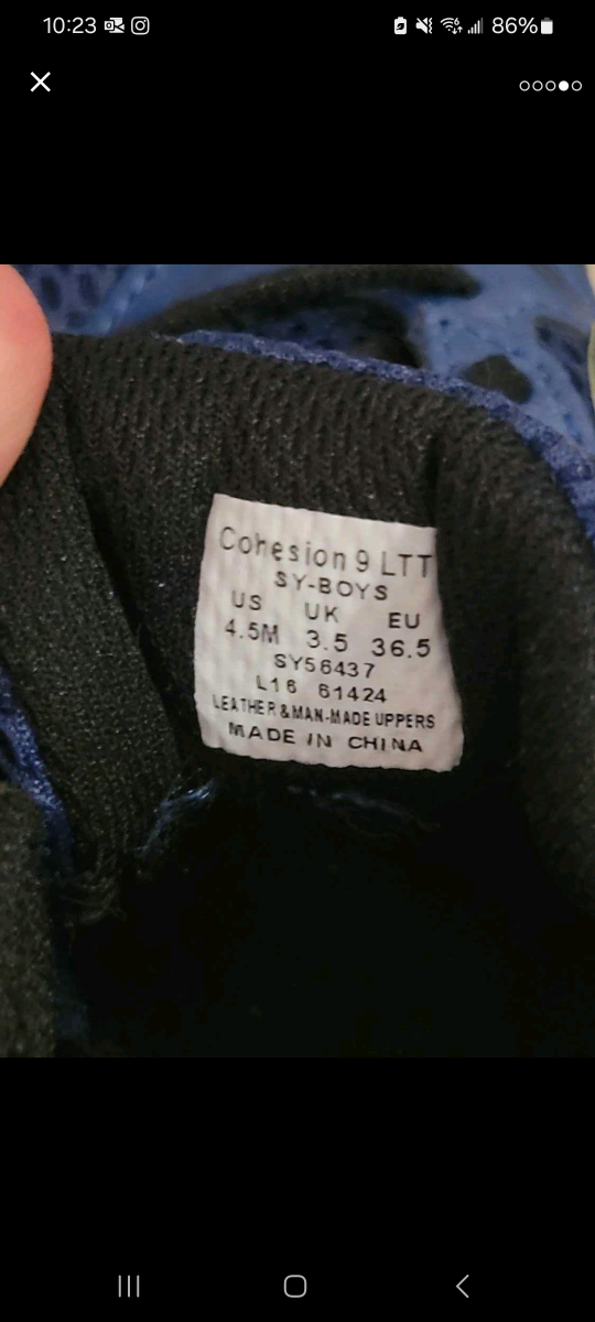 Brand New Saucony Cohesion 9 Lace Boy's Sneaker(Never Worn) image indicator(4)