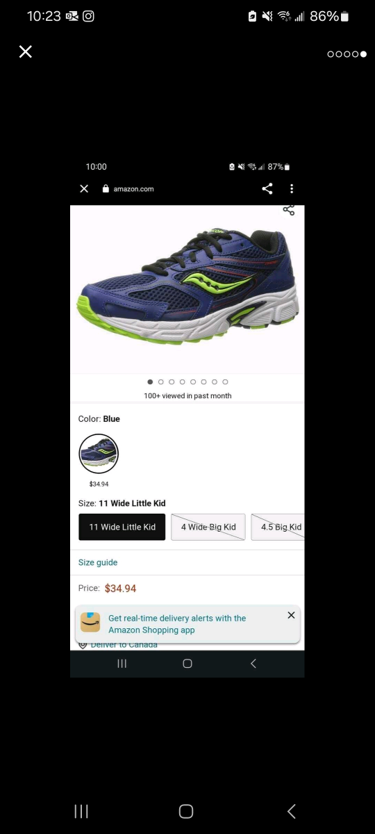 Brand New Saucony Cohesion 9 Lace Boy's Sneaker(Never Worn) image indicator(5)