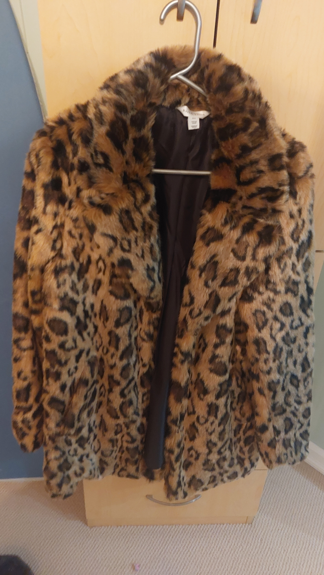leopard print faux fur gorgeous coat