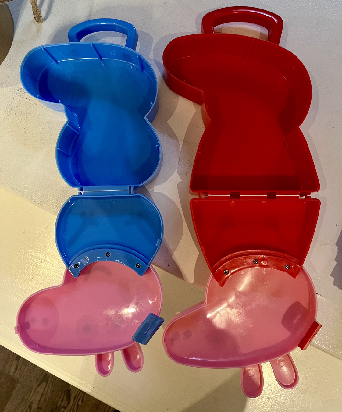 Set of TWO-Peppa pig and George storage containers! image indicator(3)