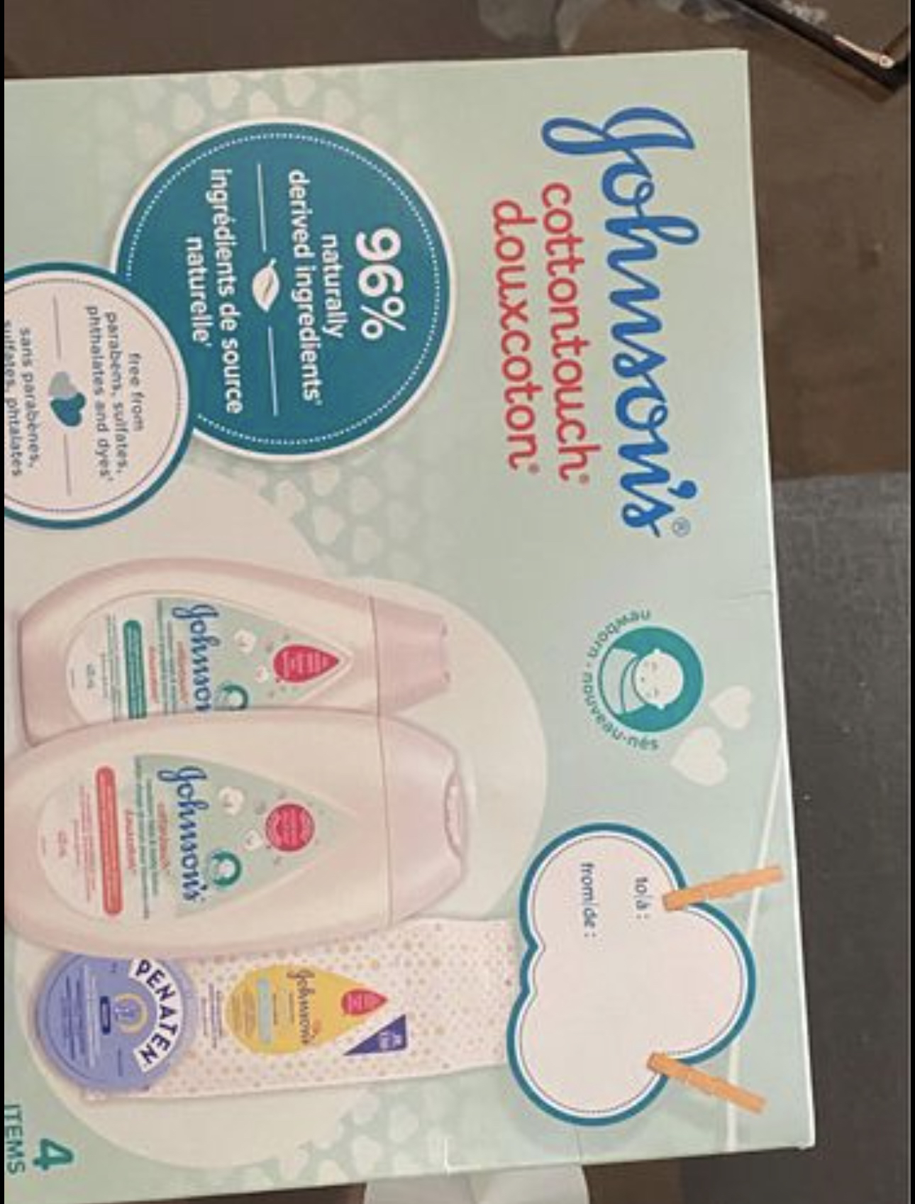 Johnson's Baby Cotton touch Gift Pack of 4 items