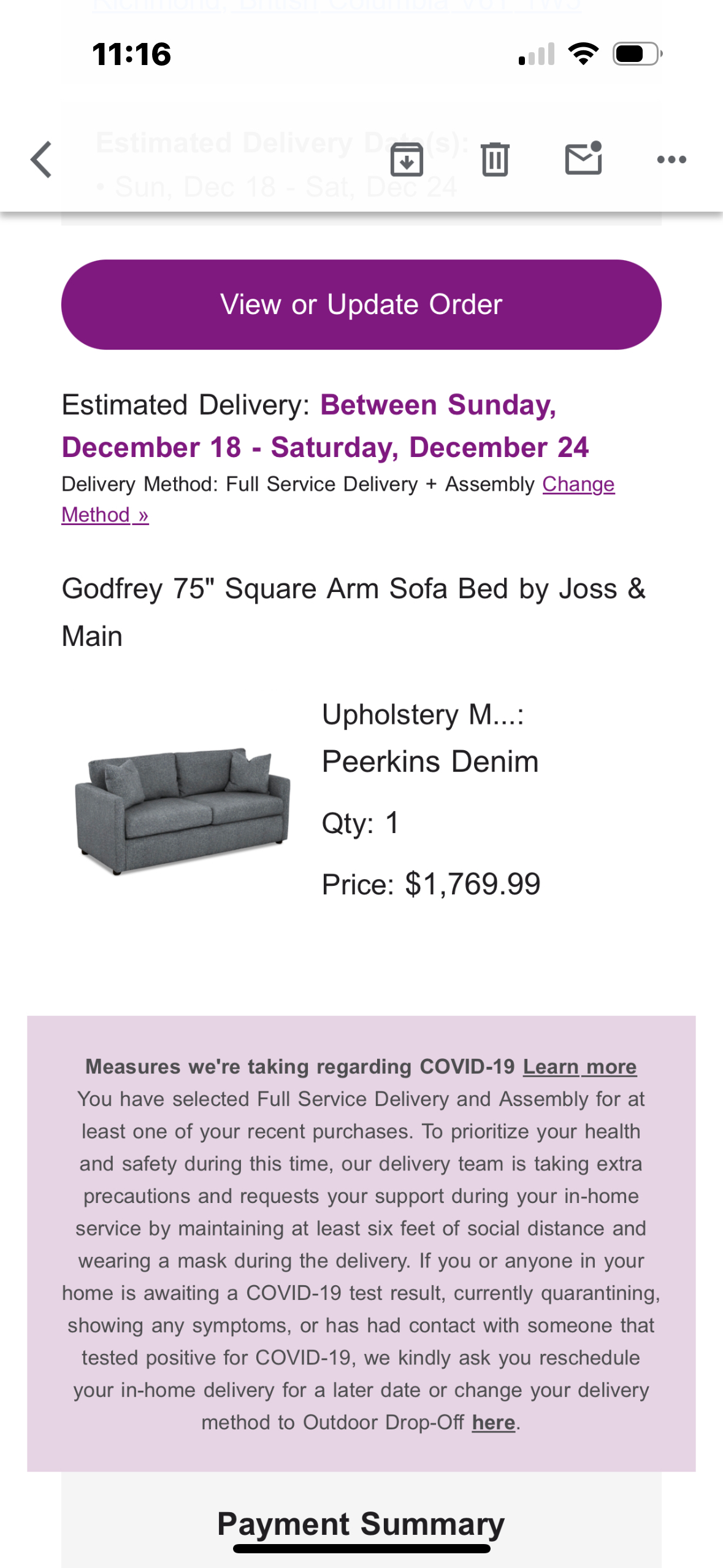Godfrey 75” Square arm Sofa Bed image indicator(6)