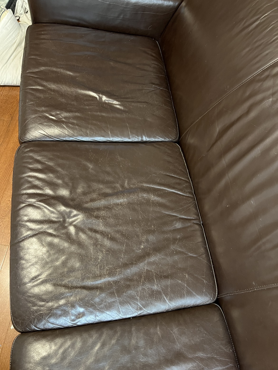 Brown Leather Couch and Chair - photo 5