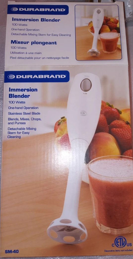 🥕Durabrand immersion blender - Never used thumbnail