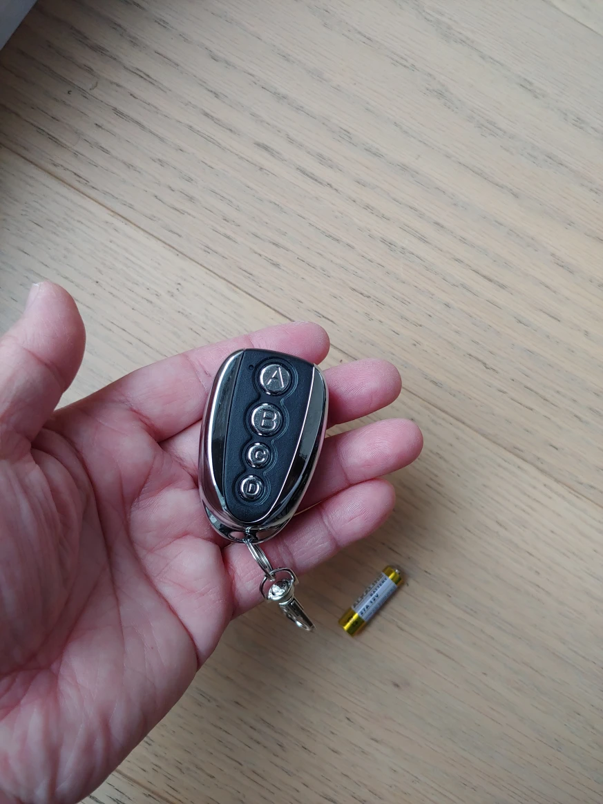 Garage Gate Remote Controller, Learning Programmable 433mHz RF image indicator(2)