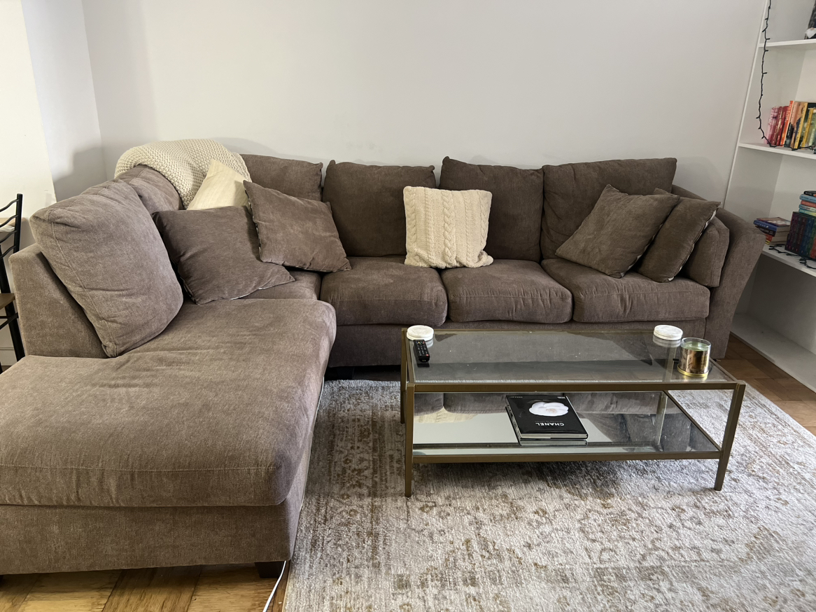 Brown cozy sectional - photo 2