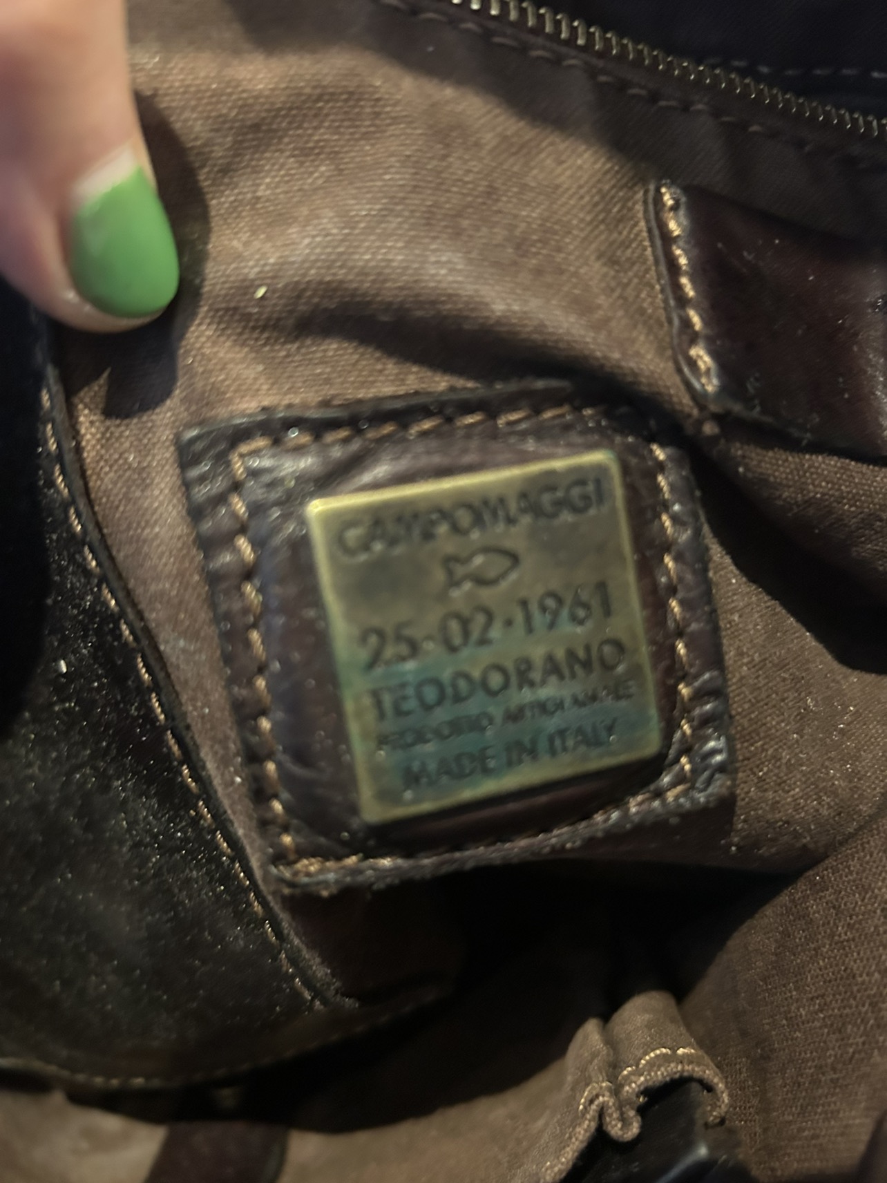 Gorgeous Campomaggi brown leather bag image indicator(5)