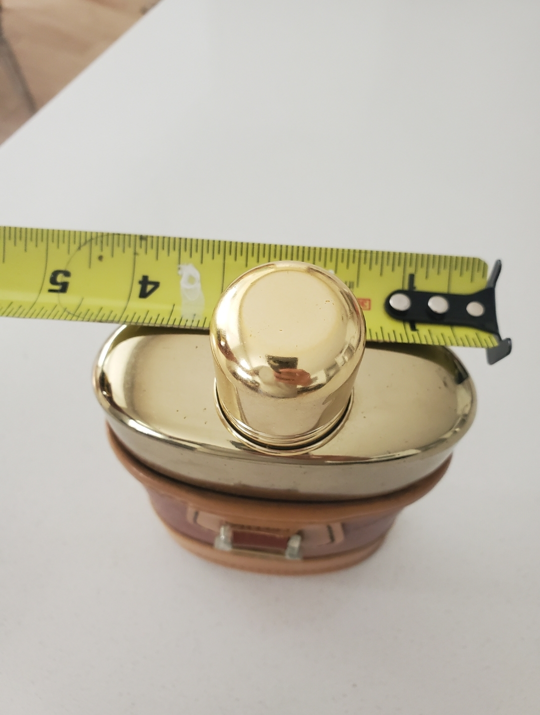 Vintage Glass Flask with Leather - photo 4