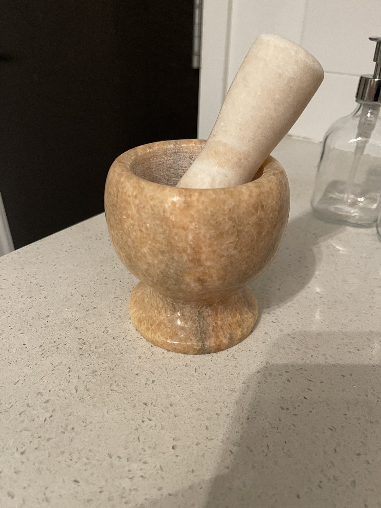 Marble mortar and pestle image indicator(3)