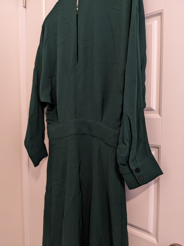 Massimo Dutti Women's Midi Dress (Green) image indicator(5)