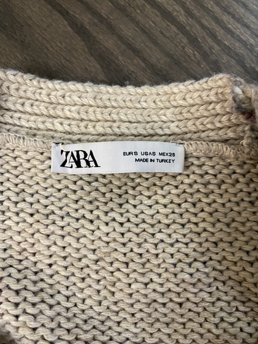 Limited Zara Flower pattern knit sweater - photo 3