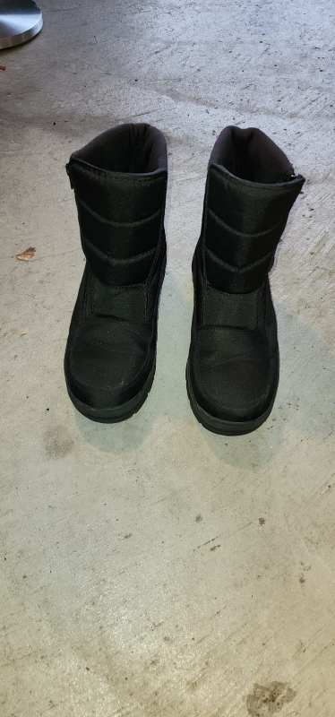 snow boots and  construction  sneakers thumbnail