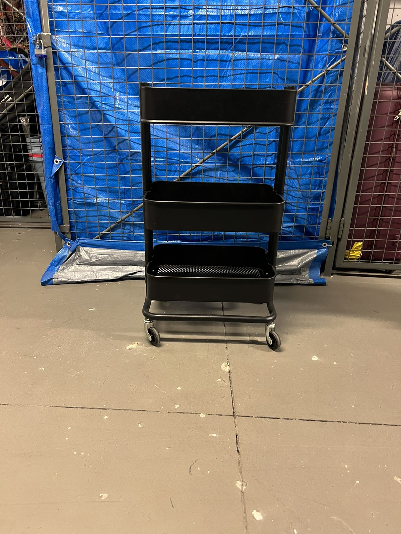 3-tier black rolling cart (Michael’s) - photo 2