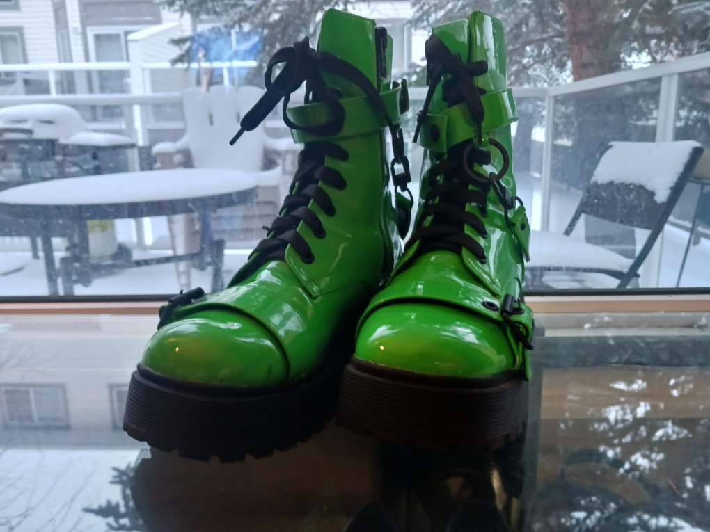 Green Combat Boots - photo 2