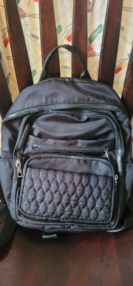 black backpack