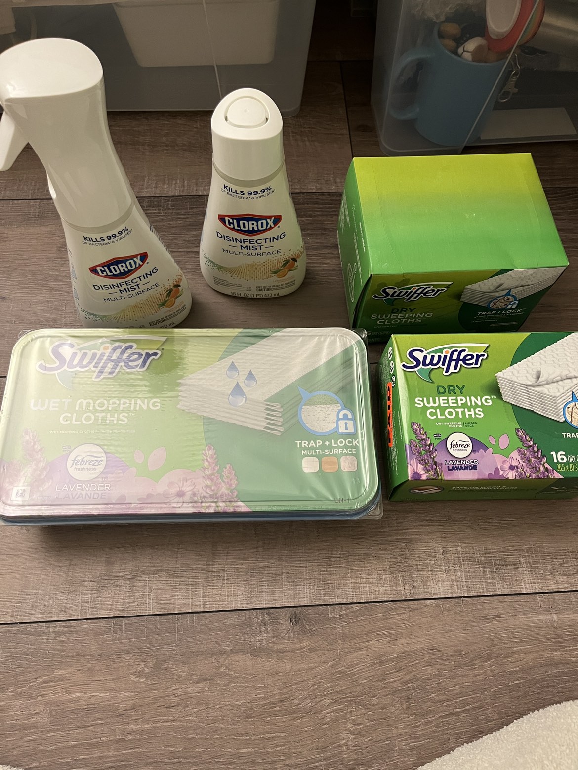 Cleaning Set swiffer & clorox