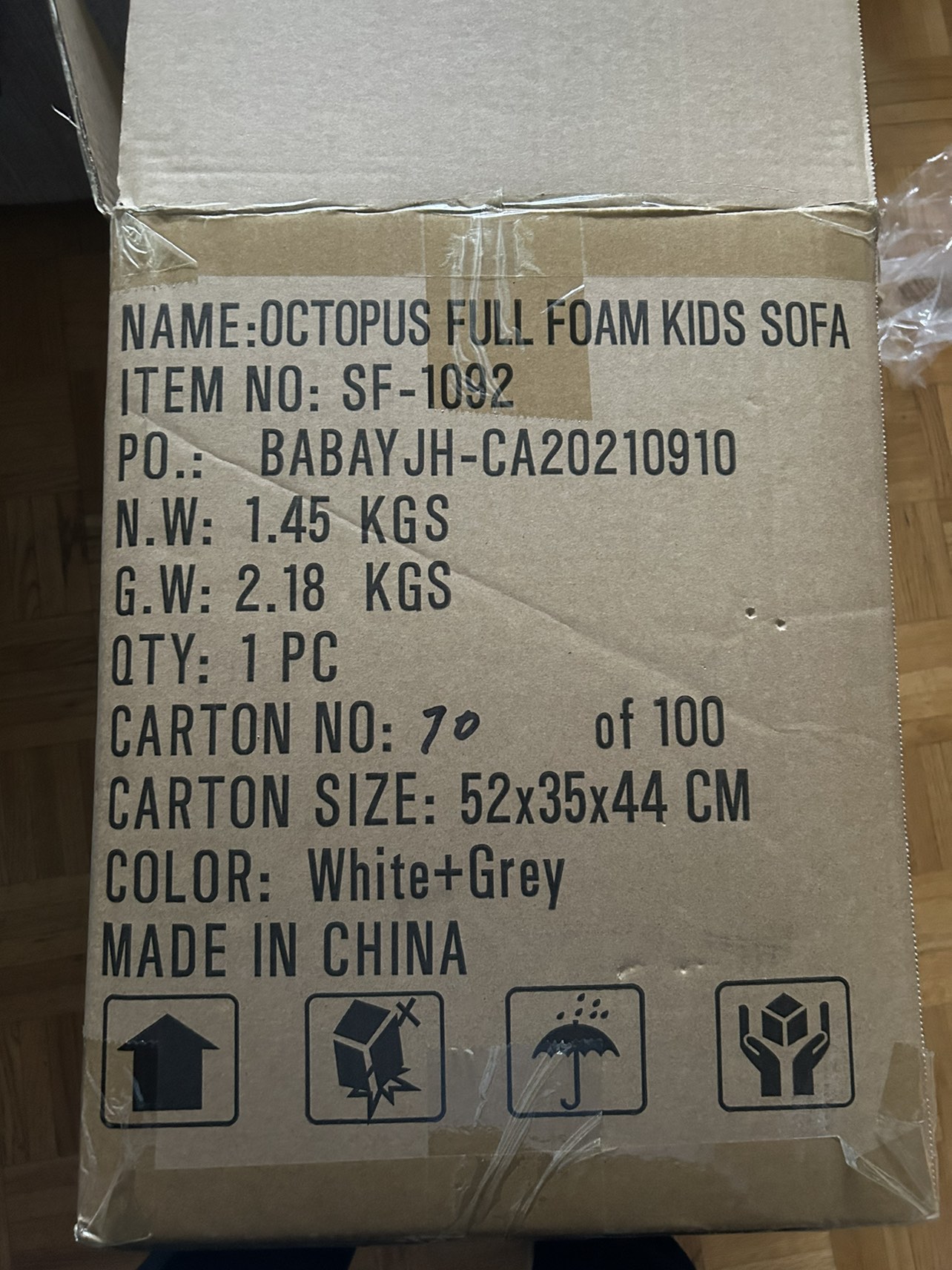 Octopus full foam kids sofa - photo 3