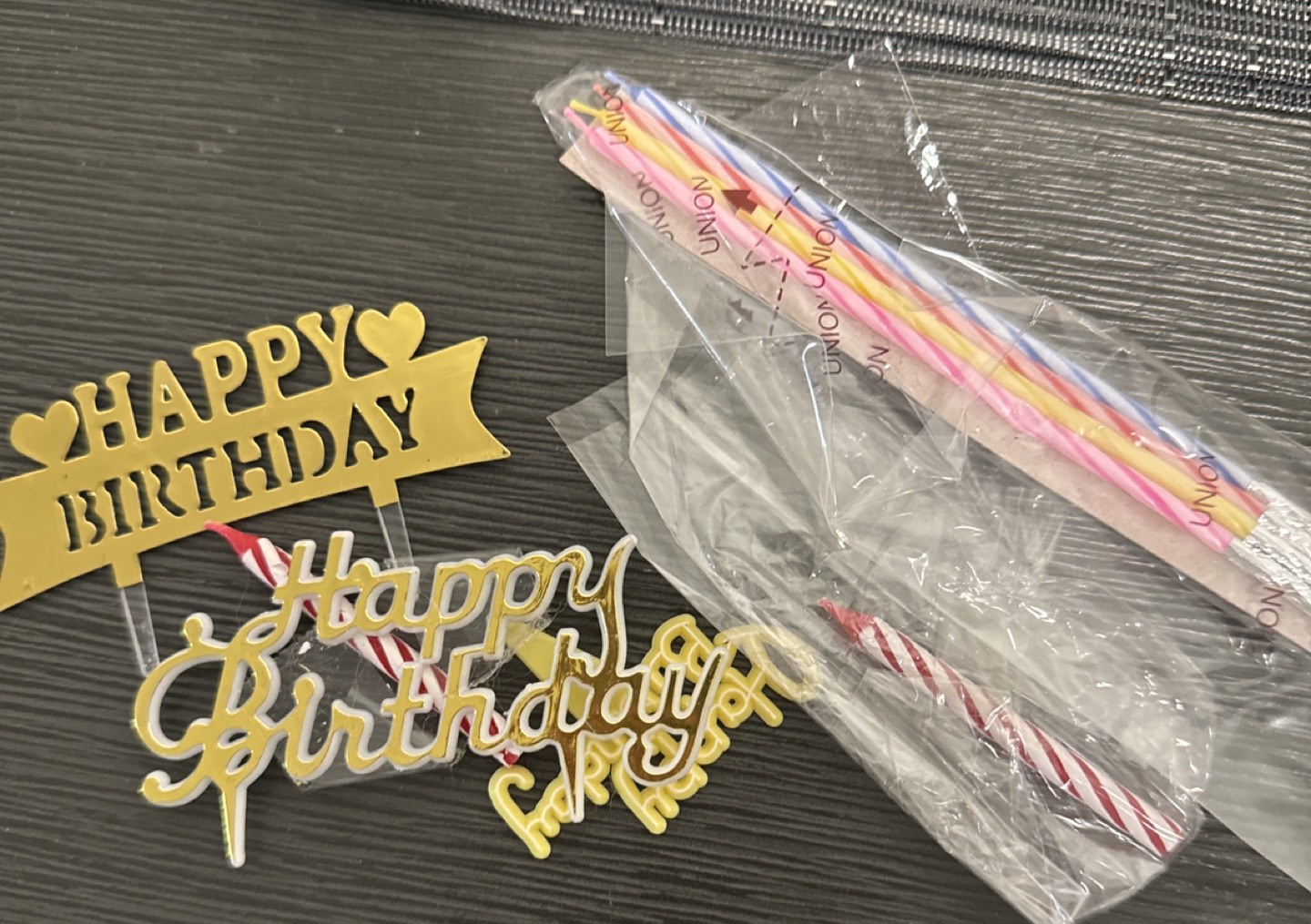 Birthday candles and plaque thumbnail