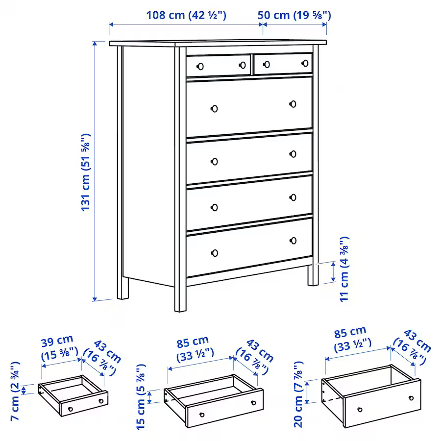 IKEA Hemnes Dresser - photo 3