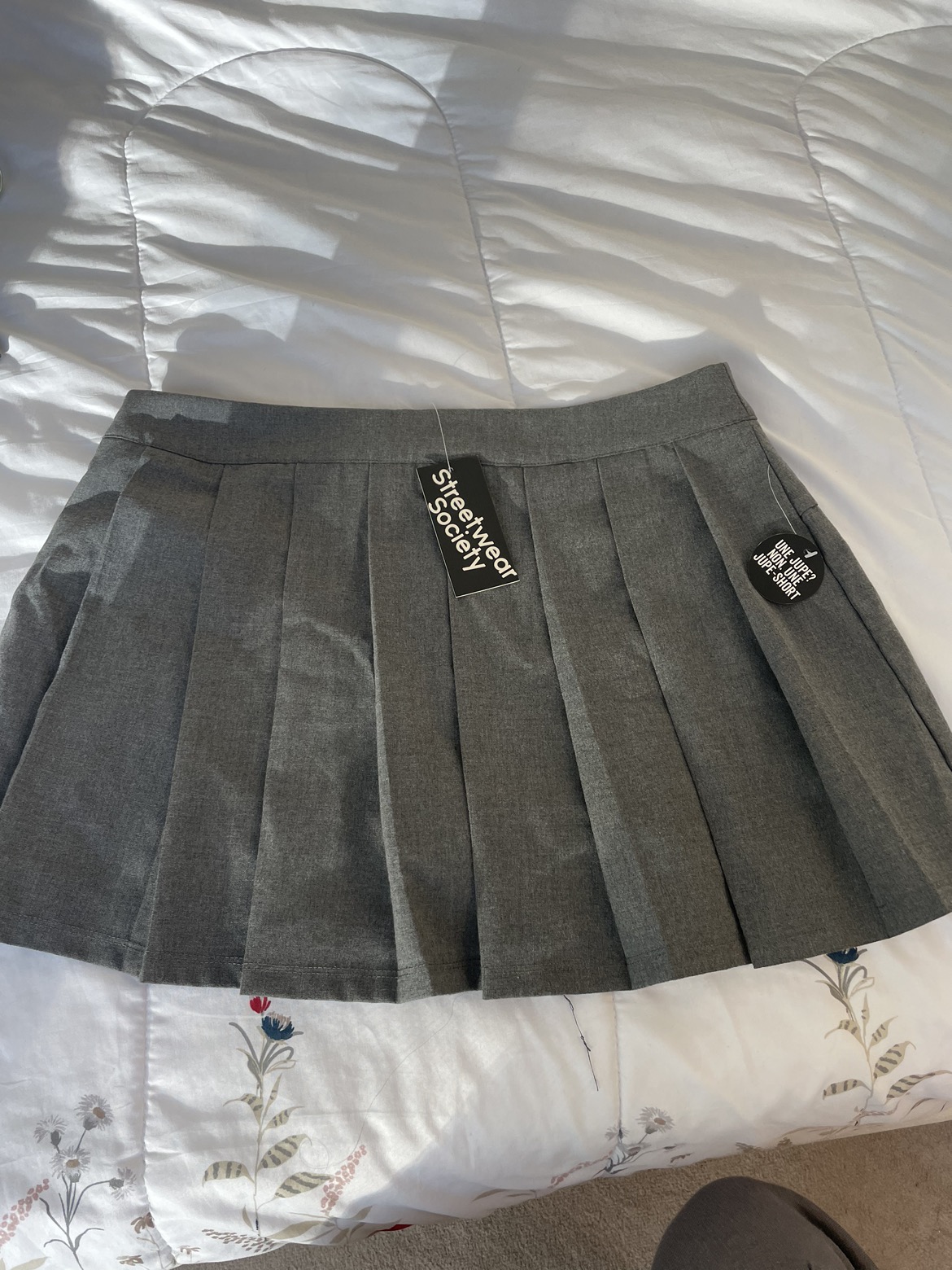 Pleated Grey Skirt