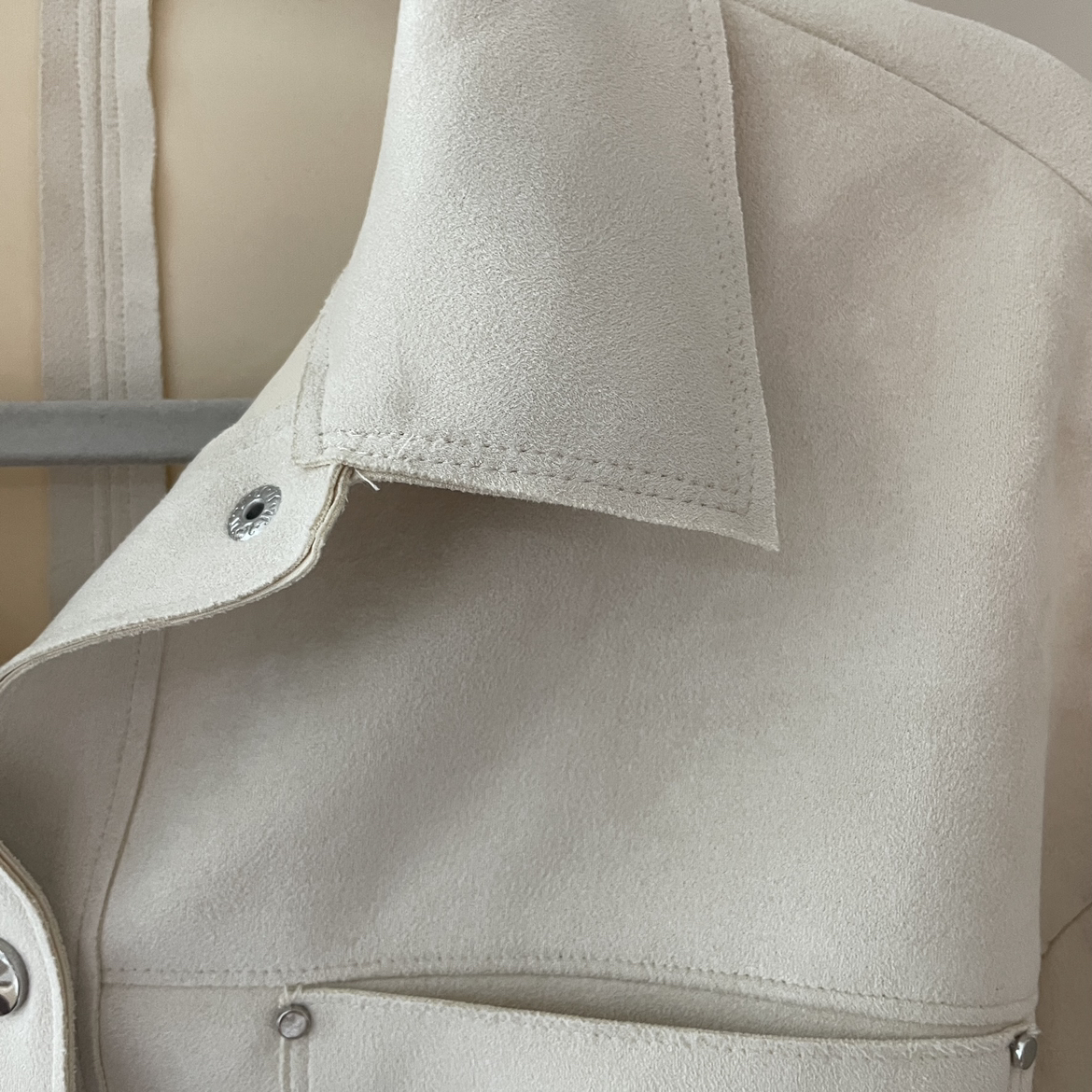 Zara faux suede jacket M image indicator(6)