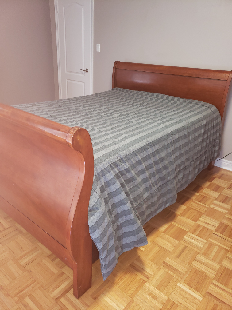 Real Cherry Wood Queen bedframe