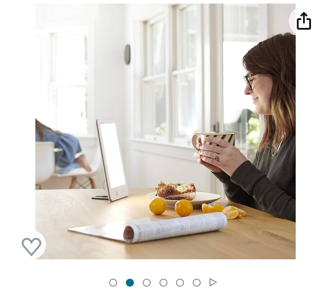 Verilux HappyLight Touch light therapy lamp image indicator(5)