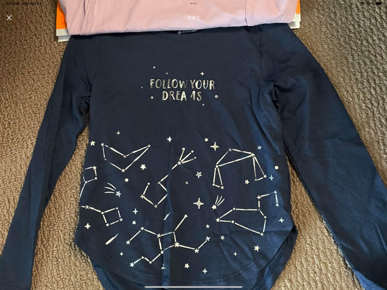 Girls 2 pack long sleeve tops/tees - photo 2