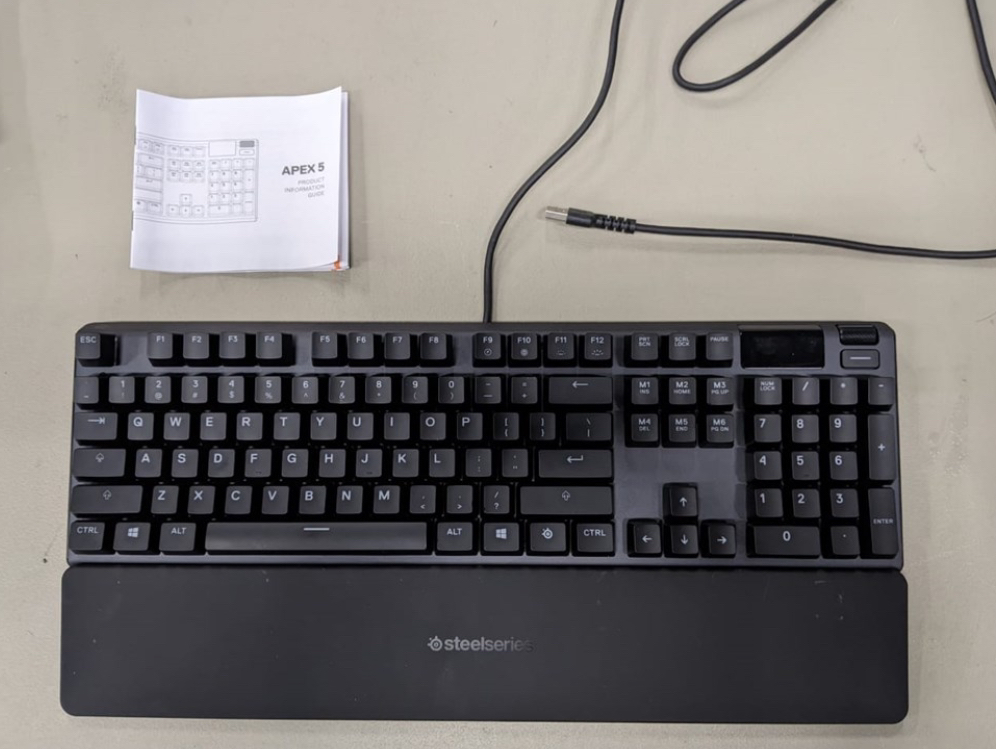 RGB Steelseries Apex 5 mechanical keyboard mini OLED screen. - photo 3